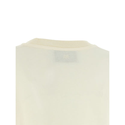 Ami Paris White Cotton T-Shirt