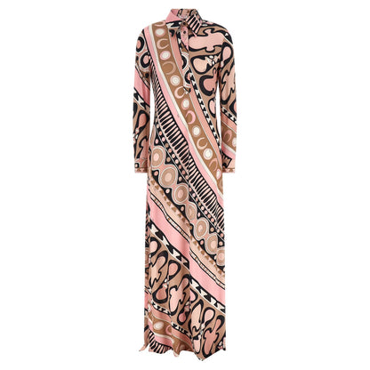 Emilio Pucci Multicolor Viscose Long Dress