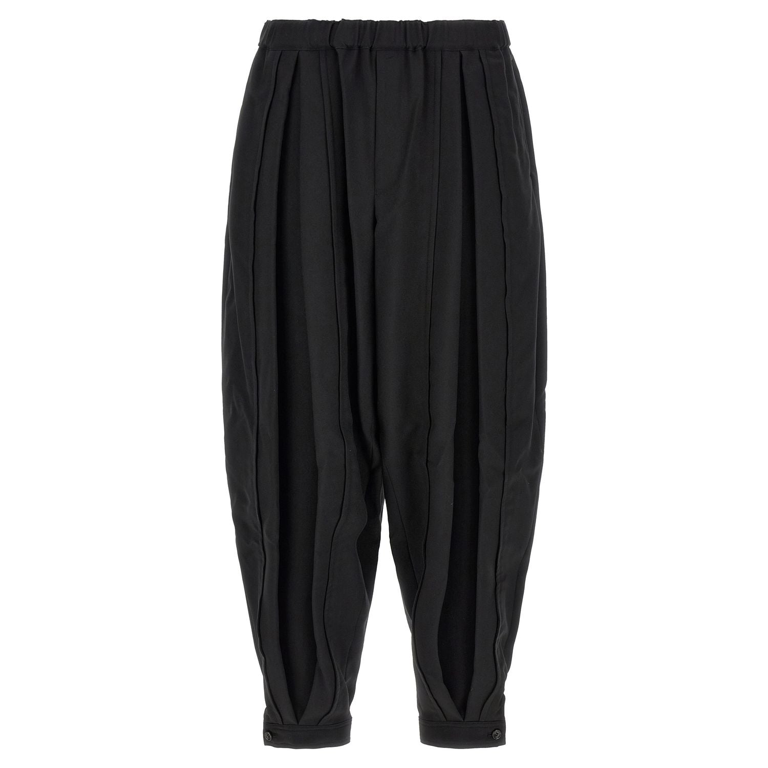 Comme Des Garçons Black Polyester Casual Pants