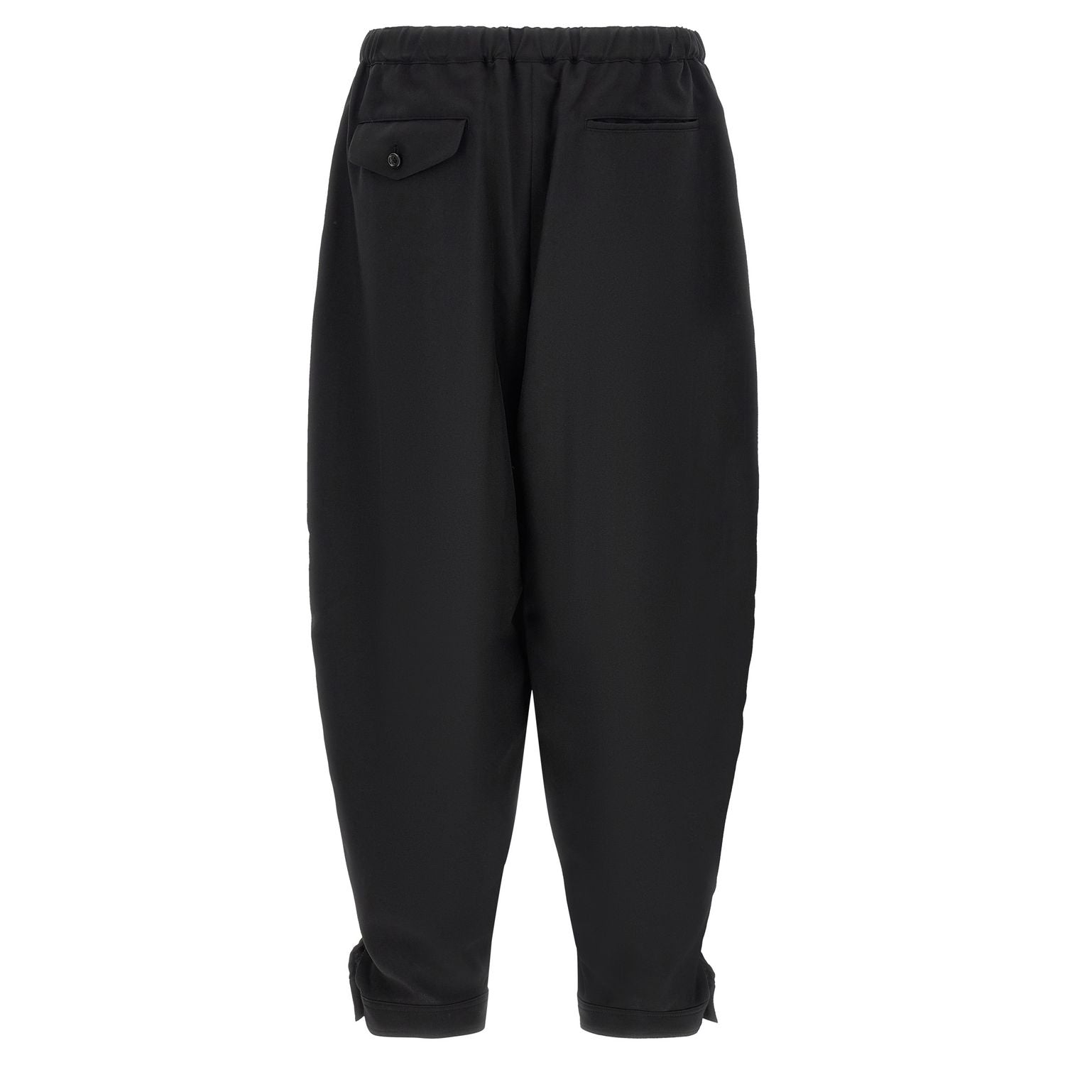 Comme Des Garçons Black Polyester Casual Pants