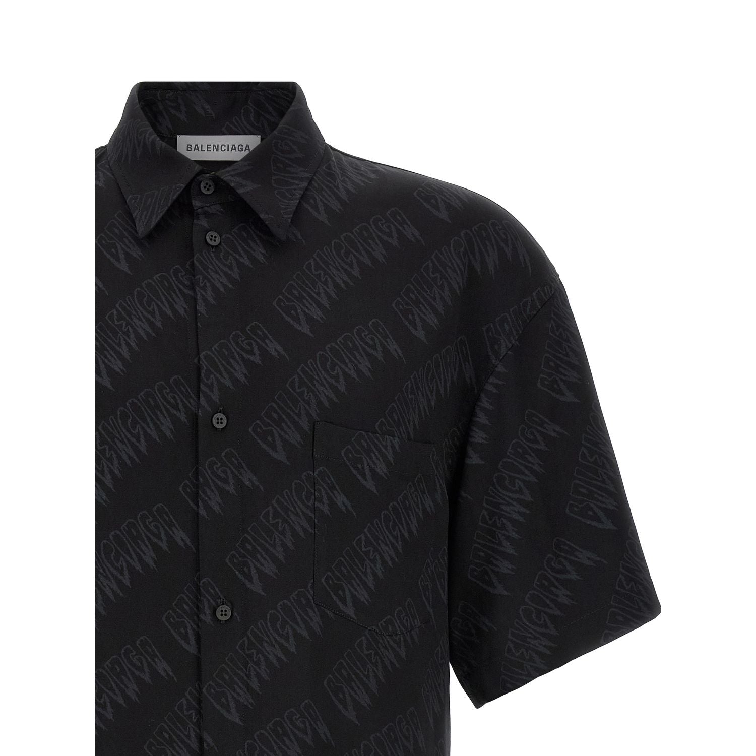 Balenciaga Black Viscose Blouse
