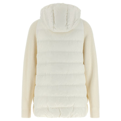Brunello Cucinelli White Polyester Full-Length Jacket