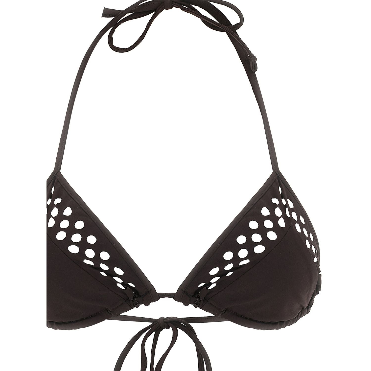 The Attico Brown Polyamide Bikini