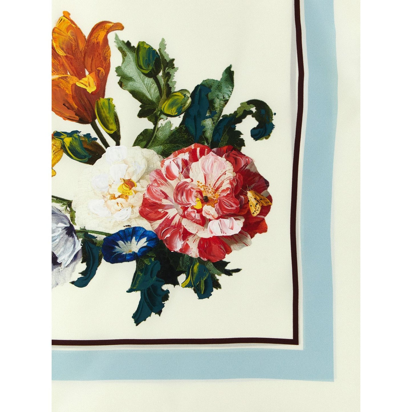 Maison Margiela White Silk Scarf
