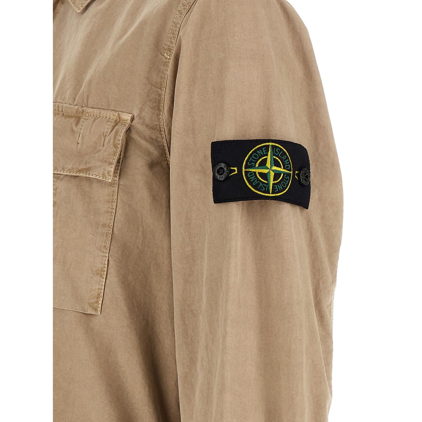 Stone Island Beige Cotton Blouse