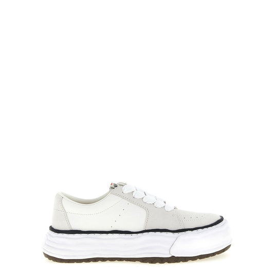Maison Mihara Yasuhiro White Cowhide Platform Sneakers