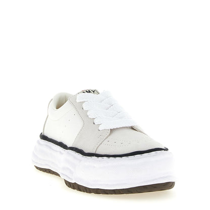 Maison Mihara Yasuhiro White Cowhide Platform Sneakers