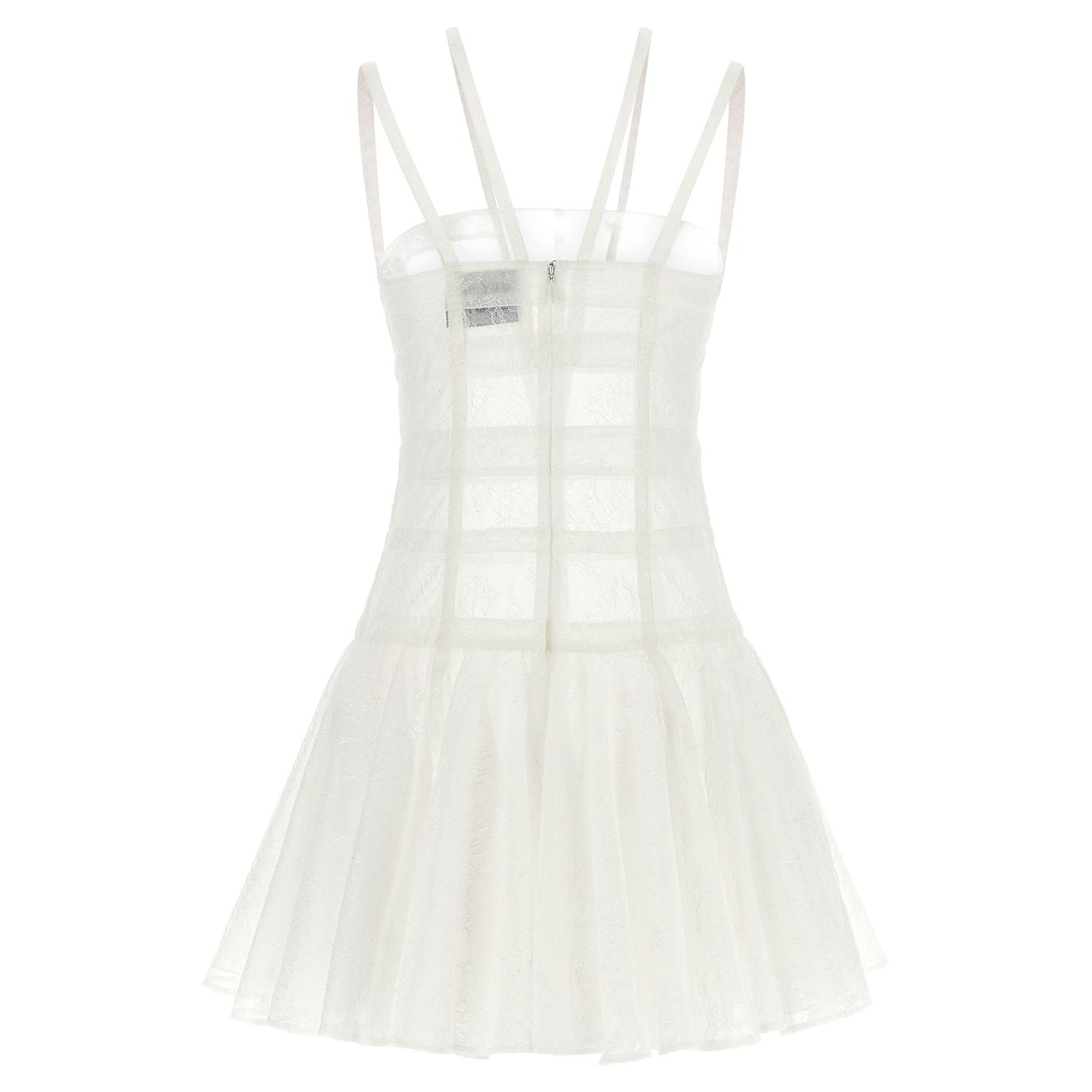 Giovanni Bedin White Polyamide Short Dress