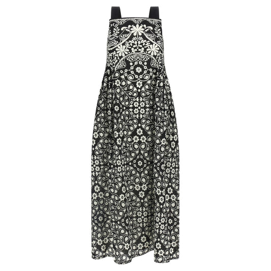 Max Mara Bicolor Cotton Long Dress