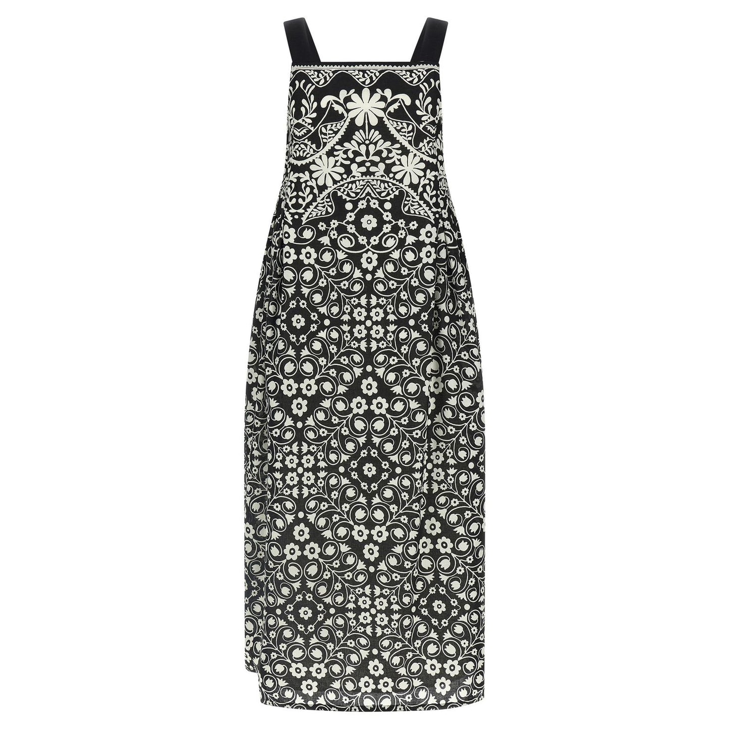 Max Mara Bicolor Cotton Long Dress