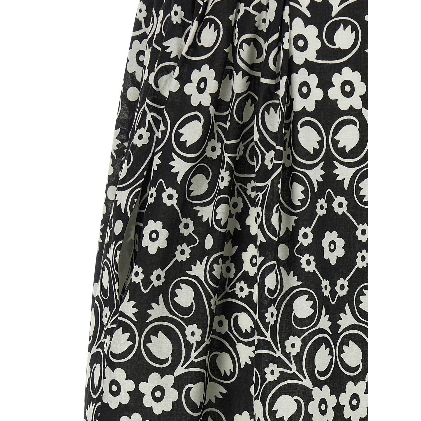 Max Mara Bicolor Cotton Long Dress