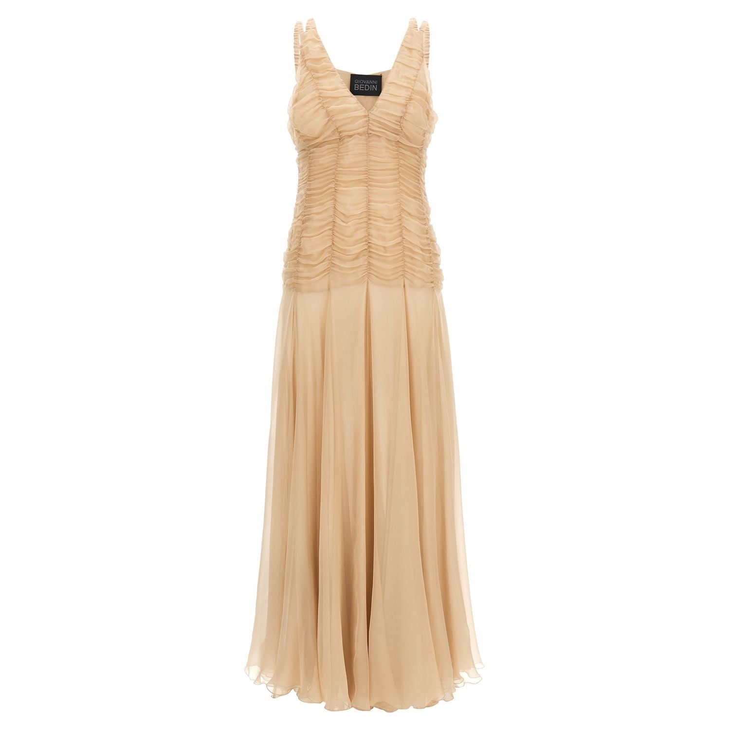 Giovanni Bedin Multicolor Silk Long Dress