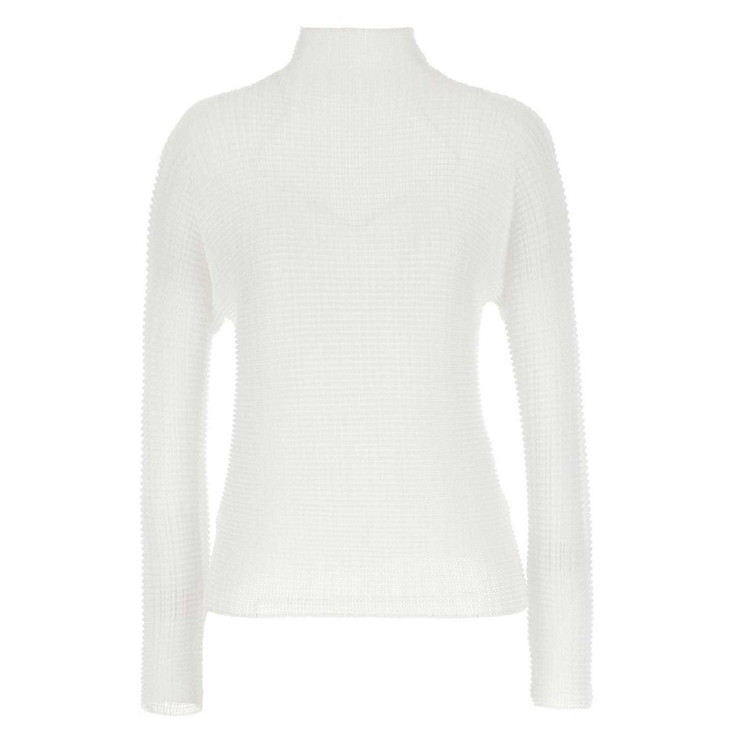 Issey Miyake White Polyester Cardigan