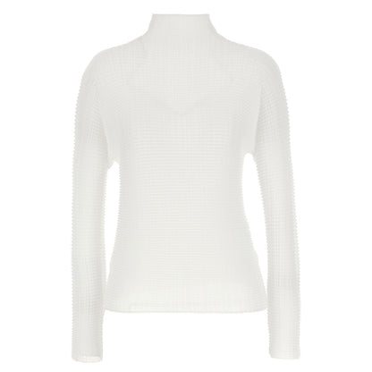 Issey Miyake White Polyester Cardigan