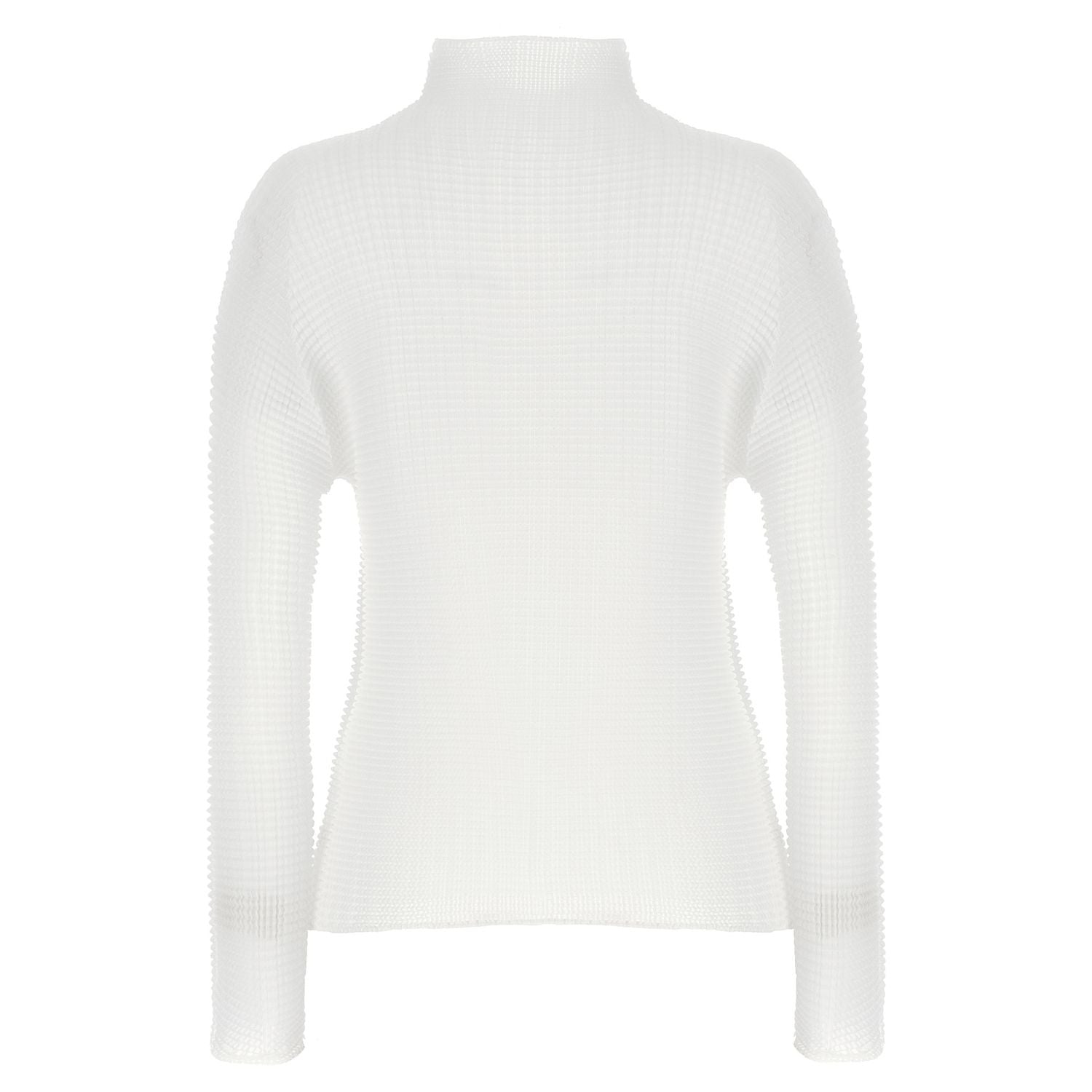 Issey Miyake White Polyester Cardigan