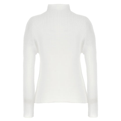 Issey Miyake White Polyester Cardigan