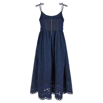 Zimmermann Blue Cotton Midi Dress