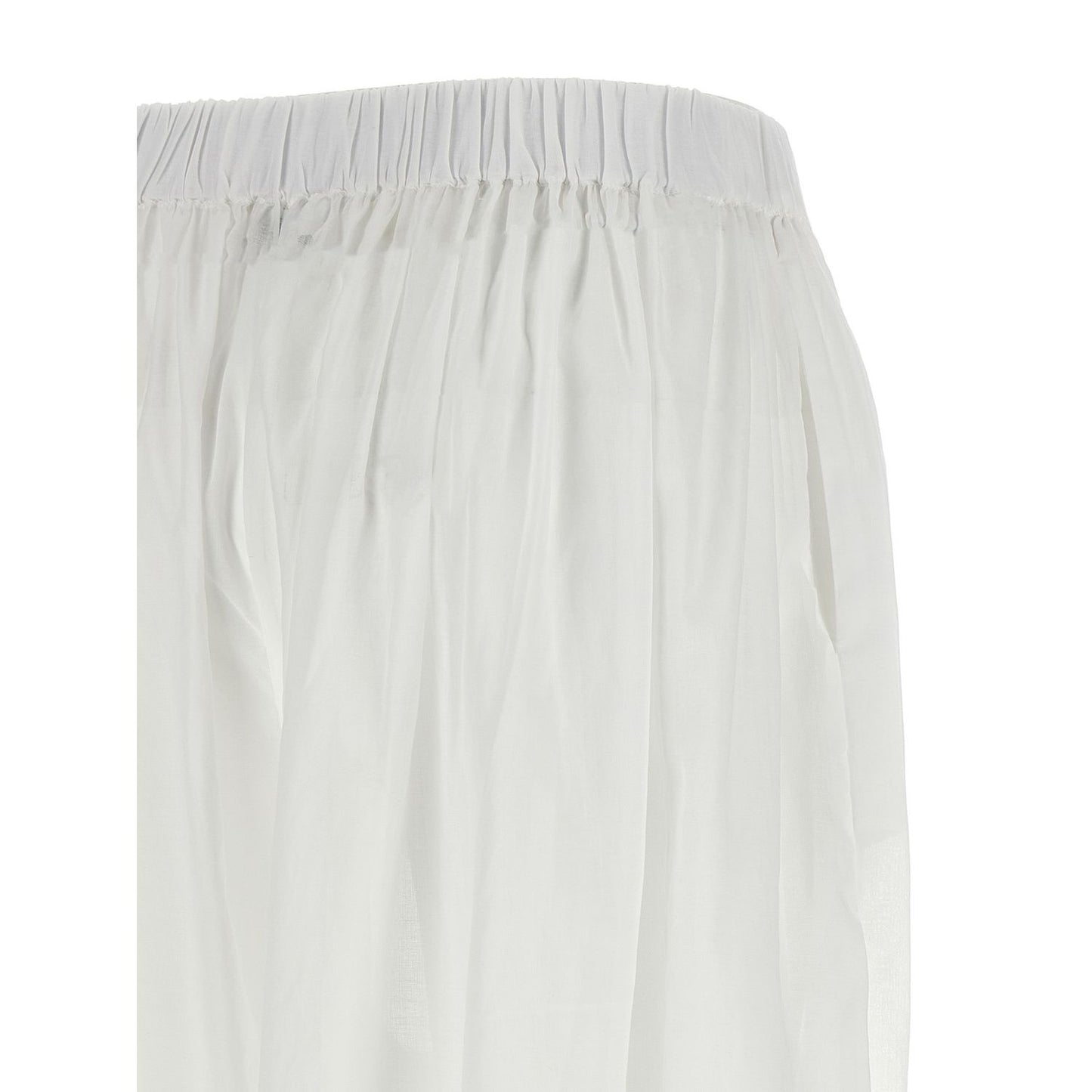 The Andamane White Cotton Casual Pants