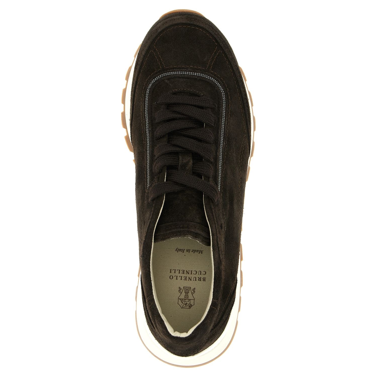 Brunello Cucinelli Brown Calfskin Sneakers