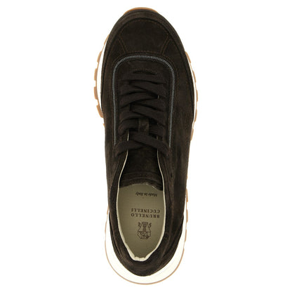 Brunello Cucinelli Brown Calfskin Sneakers