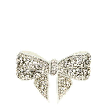 Self-Portrait White Polyester Hair Clip