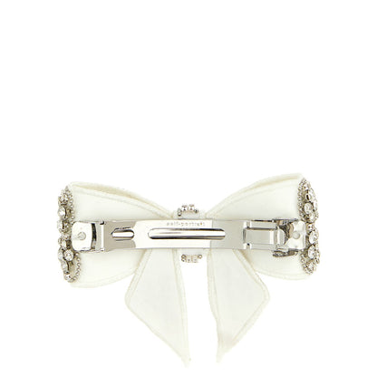Self-Portrait White Polyester Hair Clip