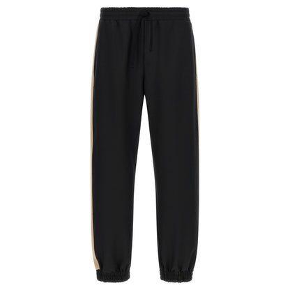 Valentino Garavani Black Polyester Athletic Pants