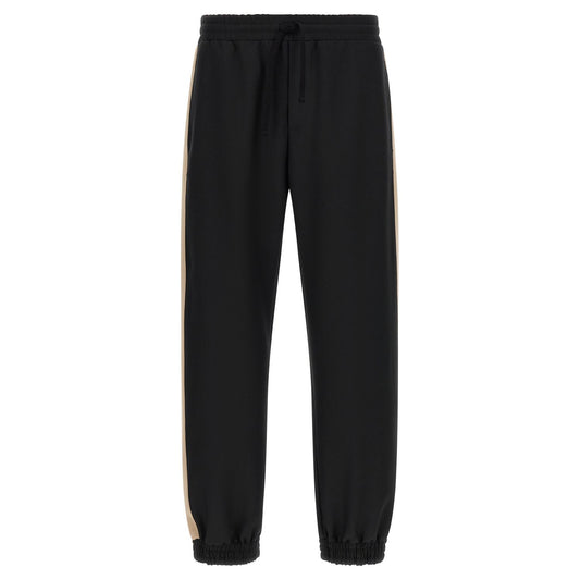 Valentino Garavani Black Polyester Athletic Pants