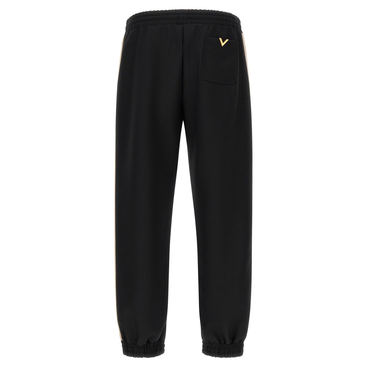 Valentino Garavani Black Polyester Athletic Pants