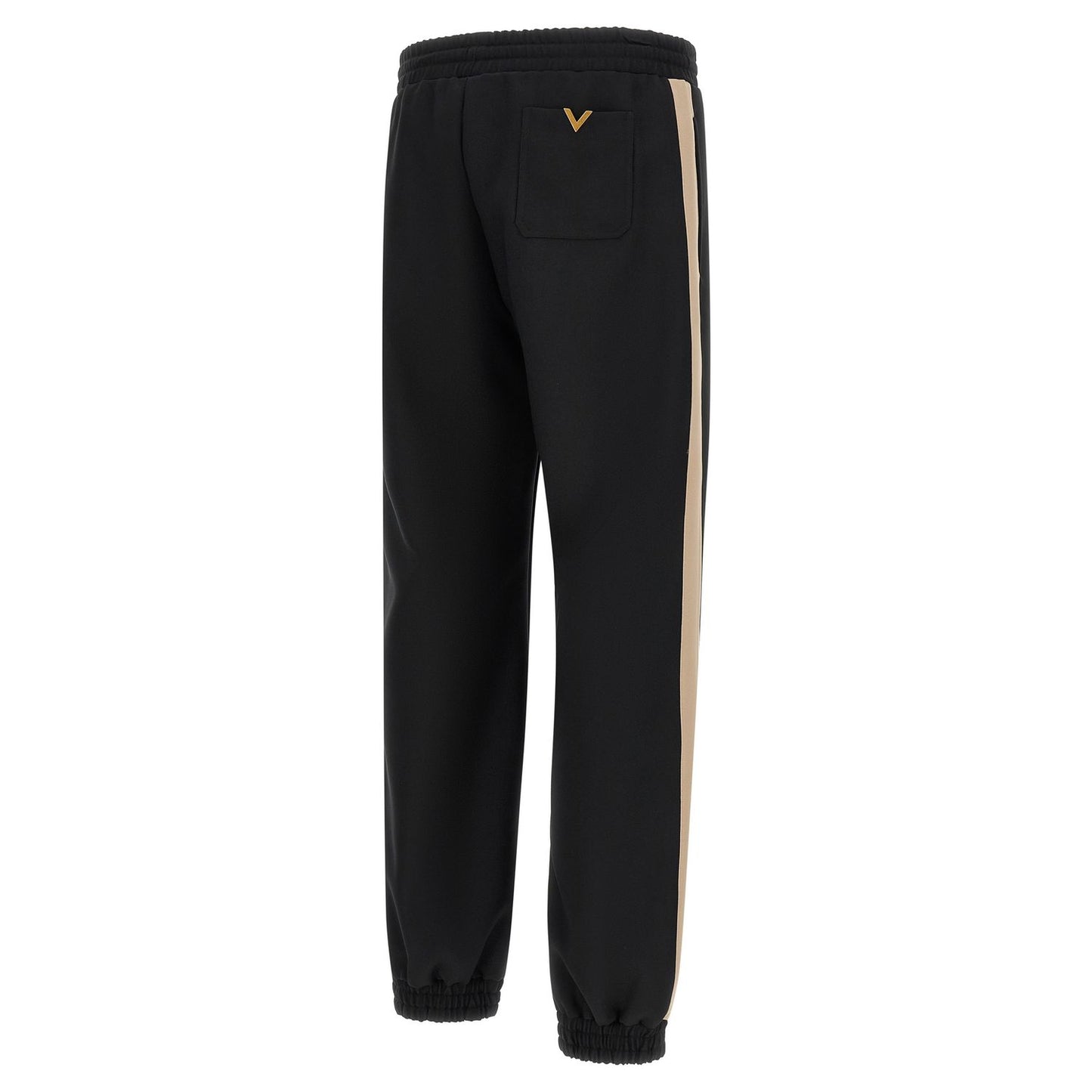 Valentino Garavani Black Polyester Athletic Pants