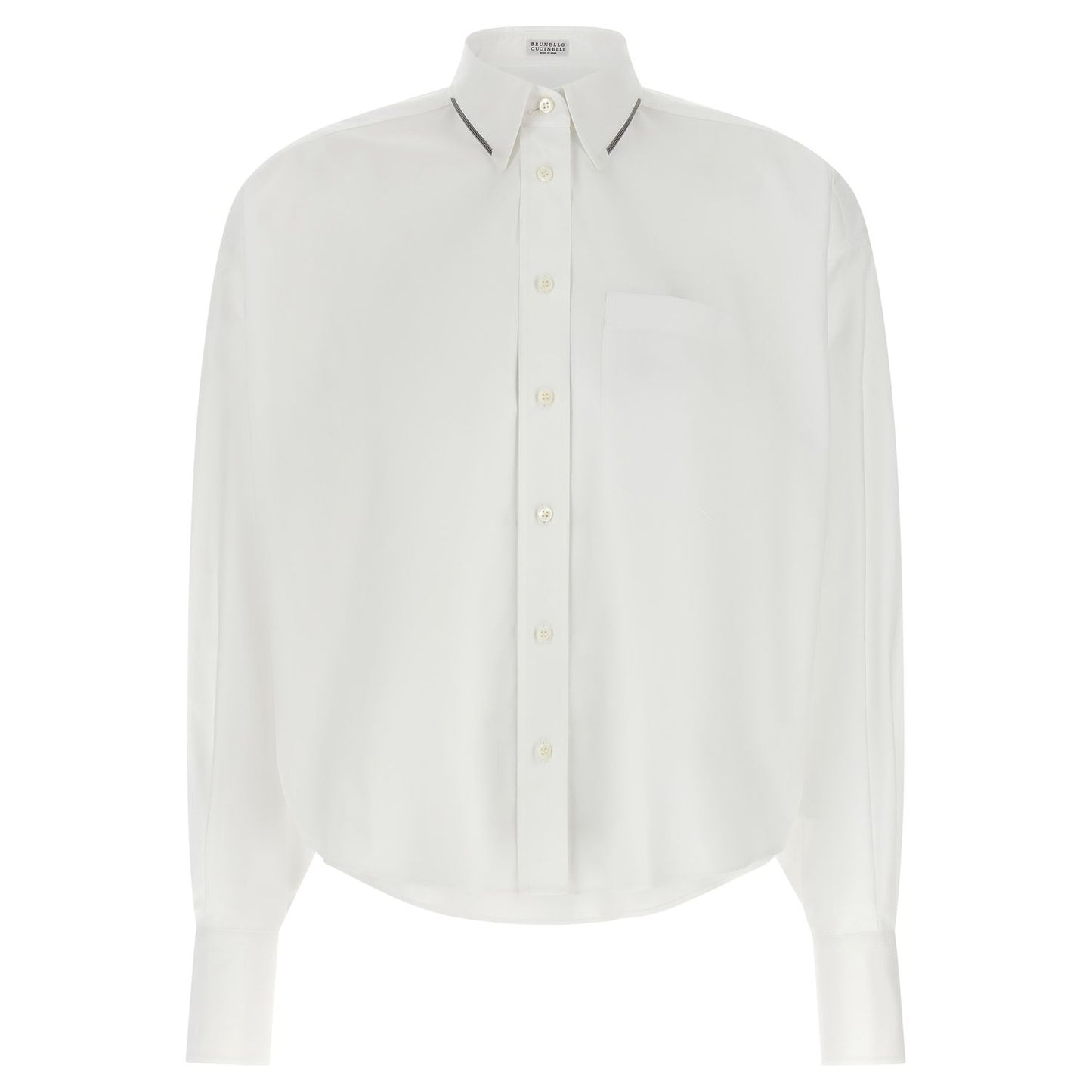 Brunello Cucinelli White Cotton Blouse