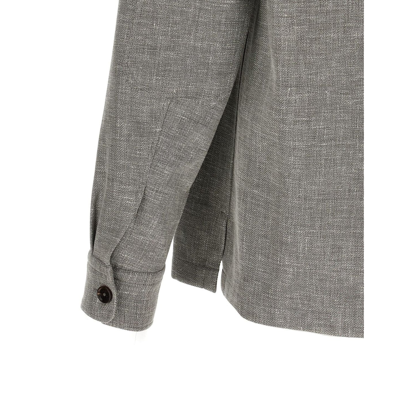 ZEGNA Beige Linen Blouse