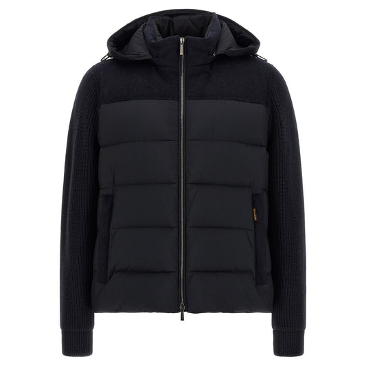 MooRER Blue Wool Full-Length Jacket