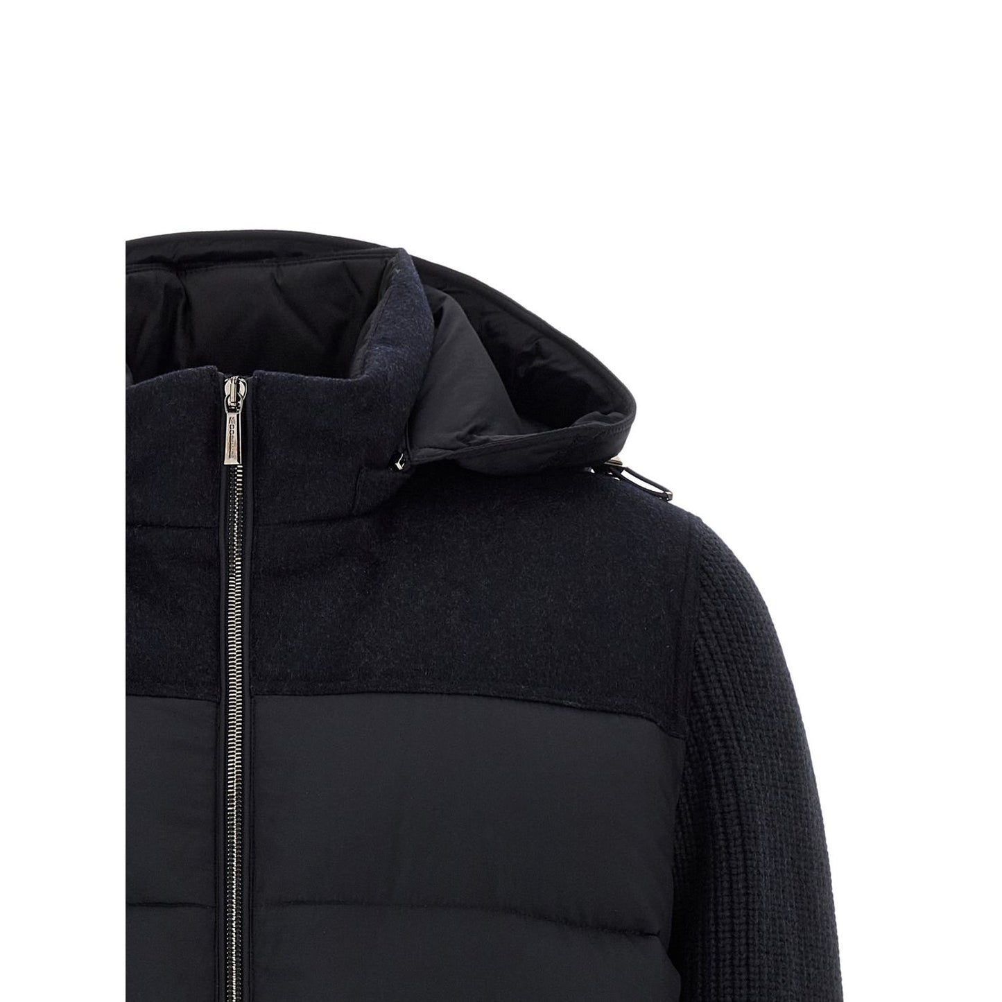MooRER Blue Wool Full-Length Jacket