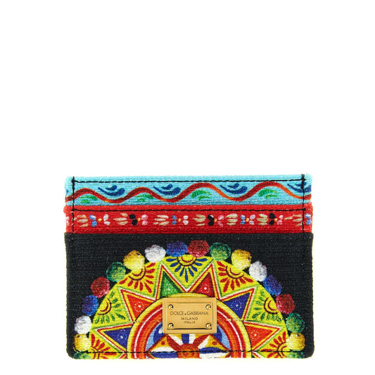 Dolce & Gabbana Multicolor Cotton Cardholder