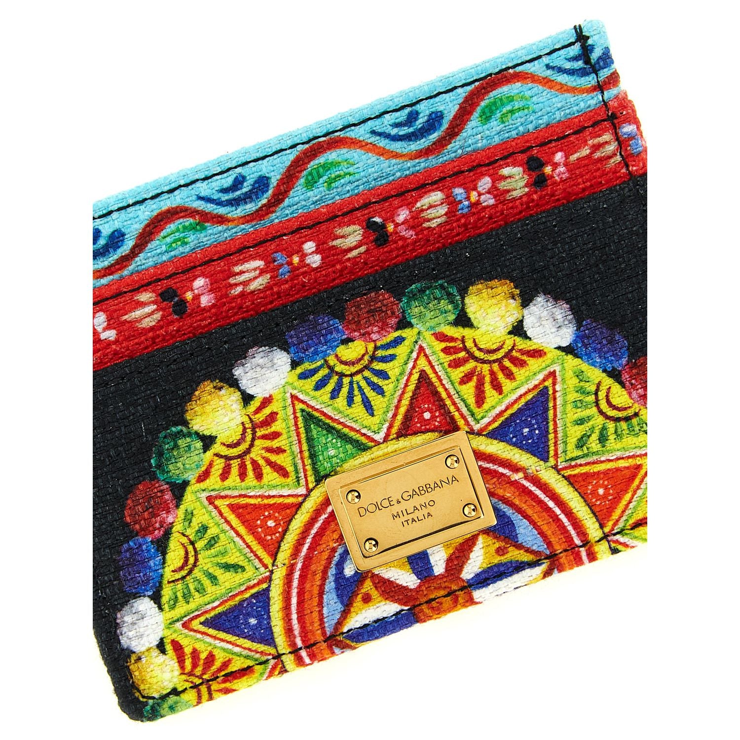 Dolce & Gabbana Multicolor Cotton Cardholder