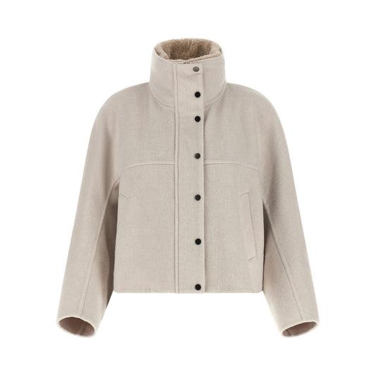 Brunello Cucinelli Gray Virgin Wool Coat