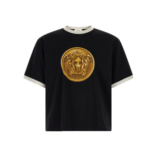 Versace Black Cotton T-Shirt