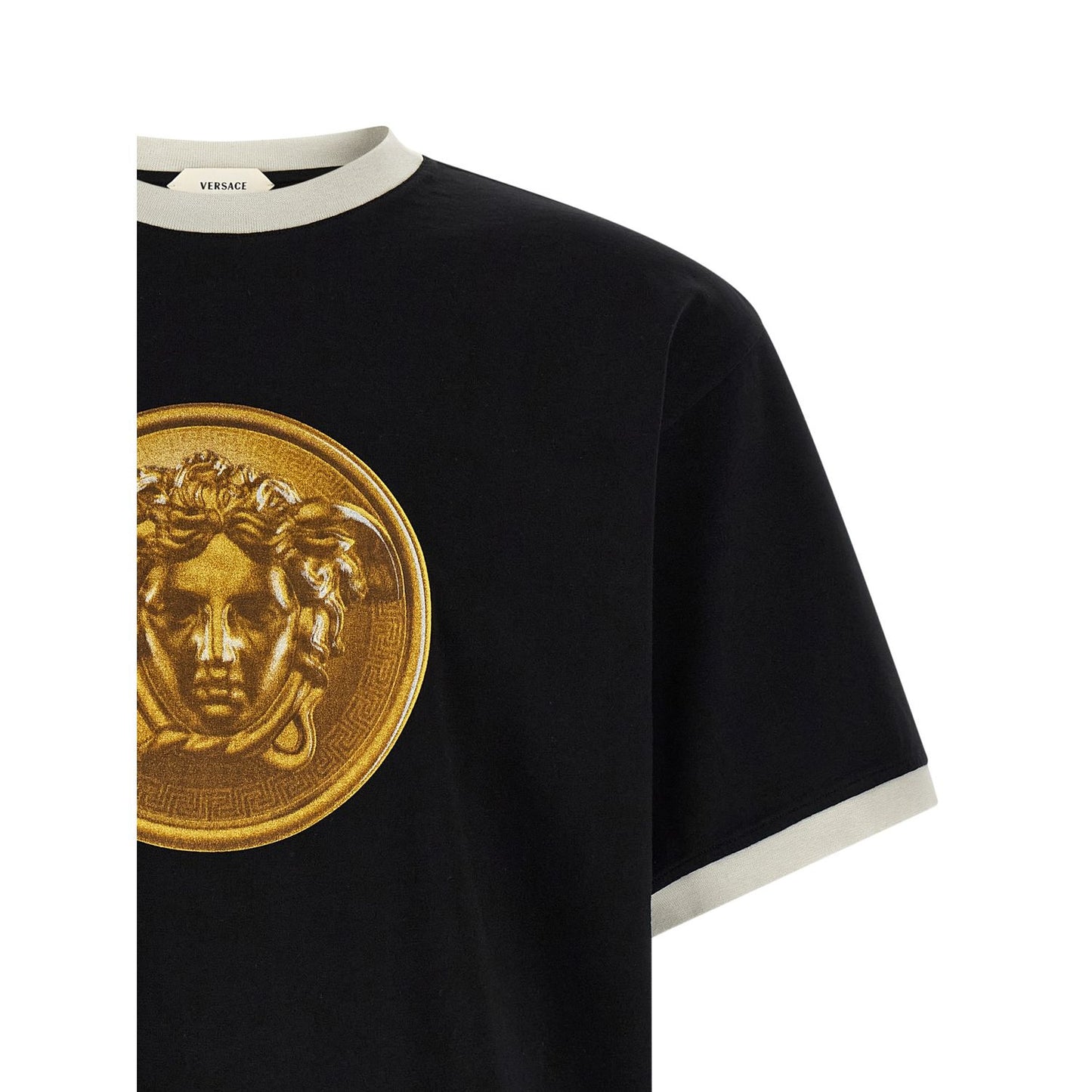 Versace Black Cotton T-Shirt