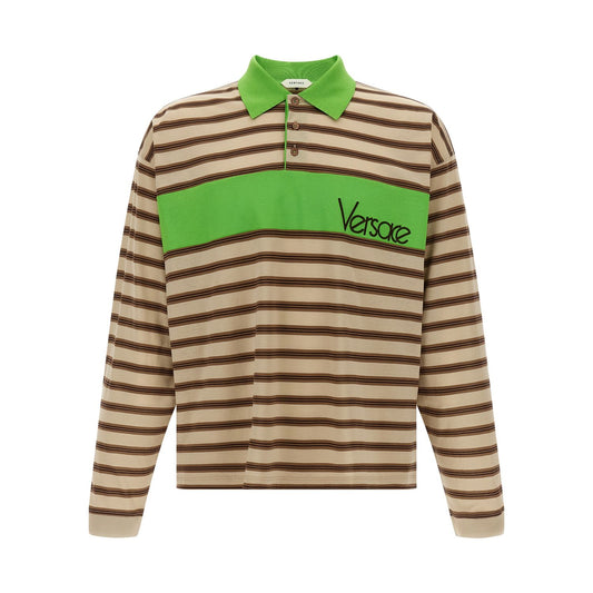 Versace Multicolor Cotton Polo Shirt