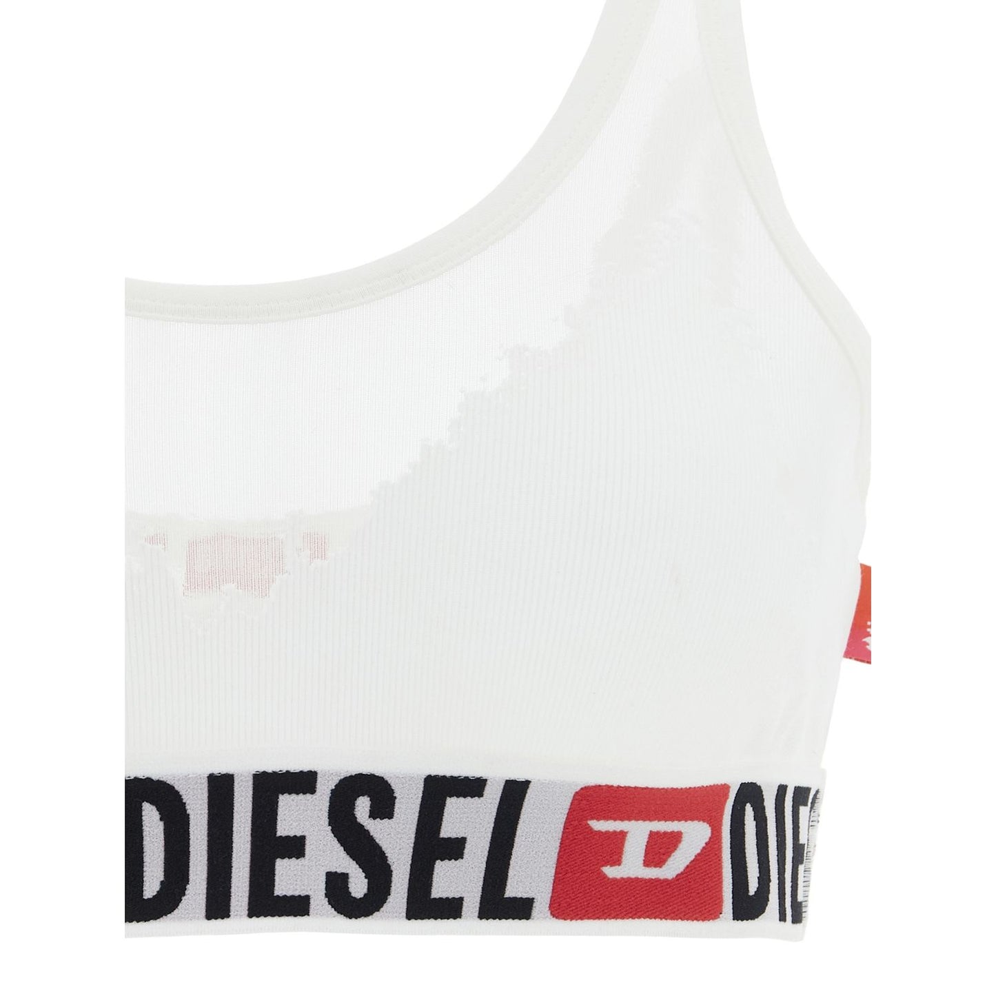Diesel White Cotton Bra