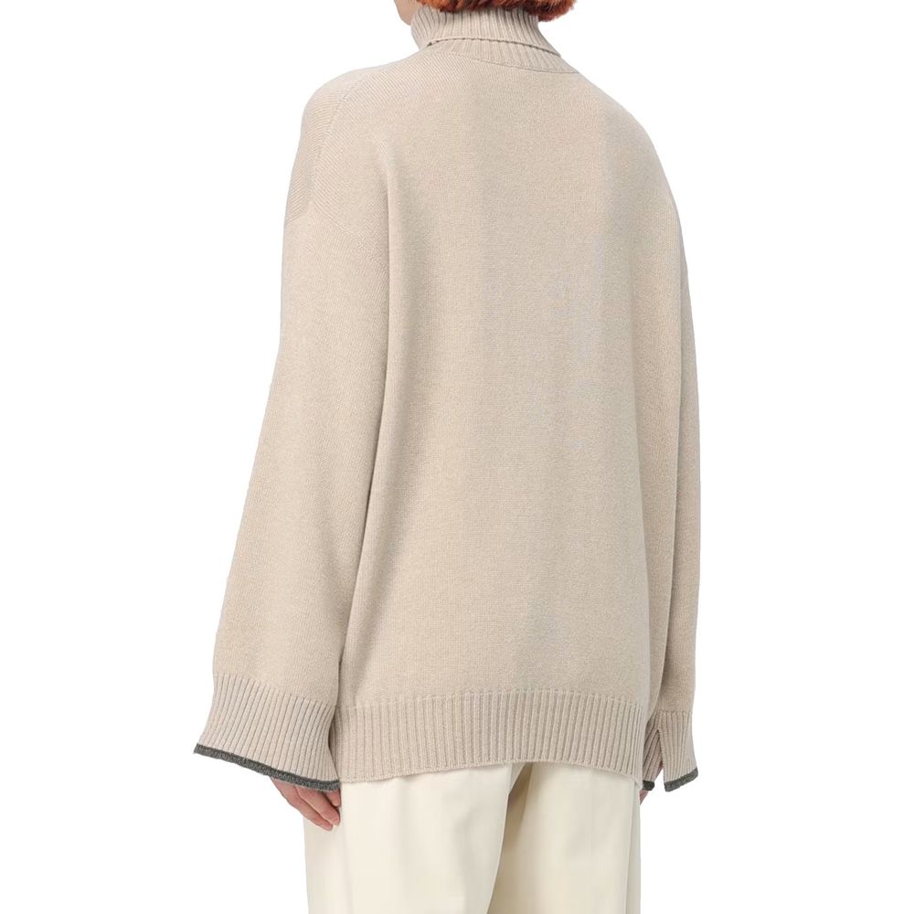 Brunello Cucinelli Beige Cashmere Sweater