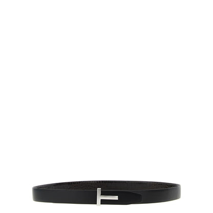 Tom Ford Brown Calfskin Regular Belt