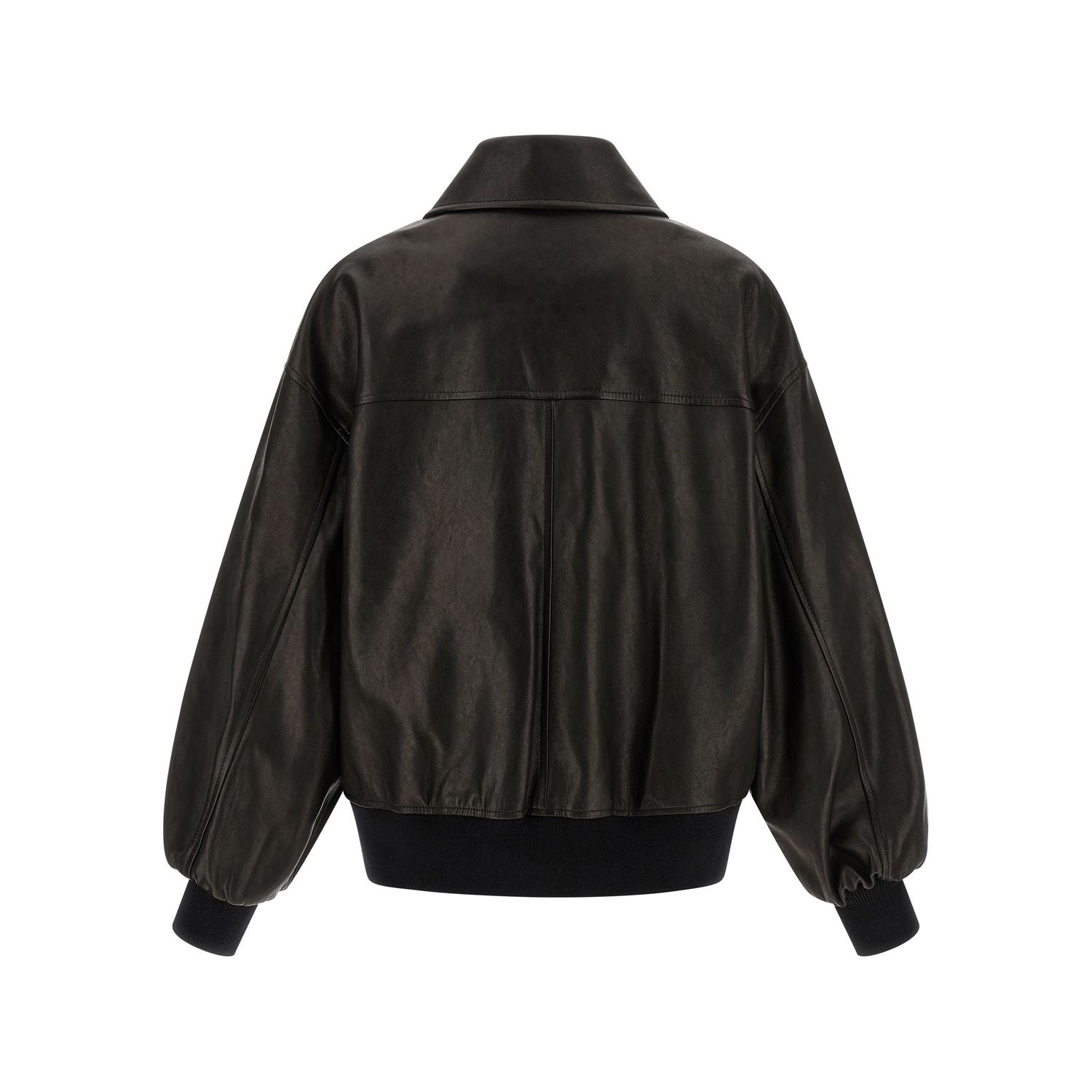 Khaite Black Lamb Leather Leather Jacket