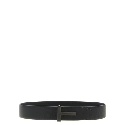 Tom Ford Black Calfskin Belt