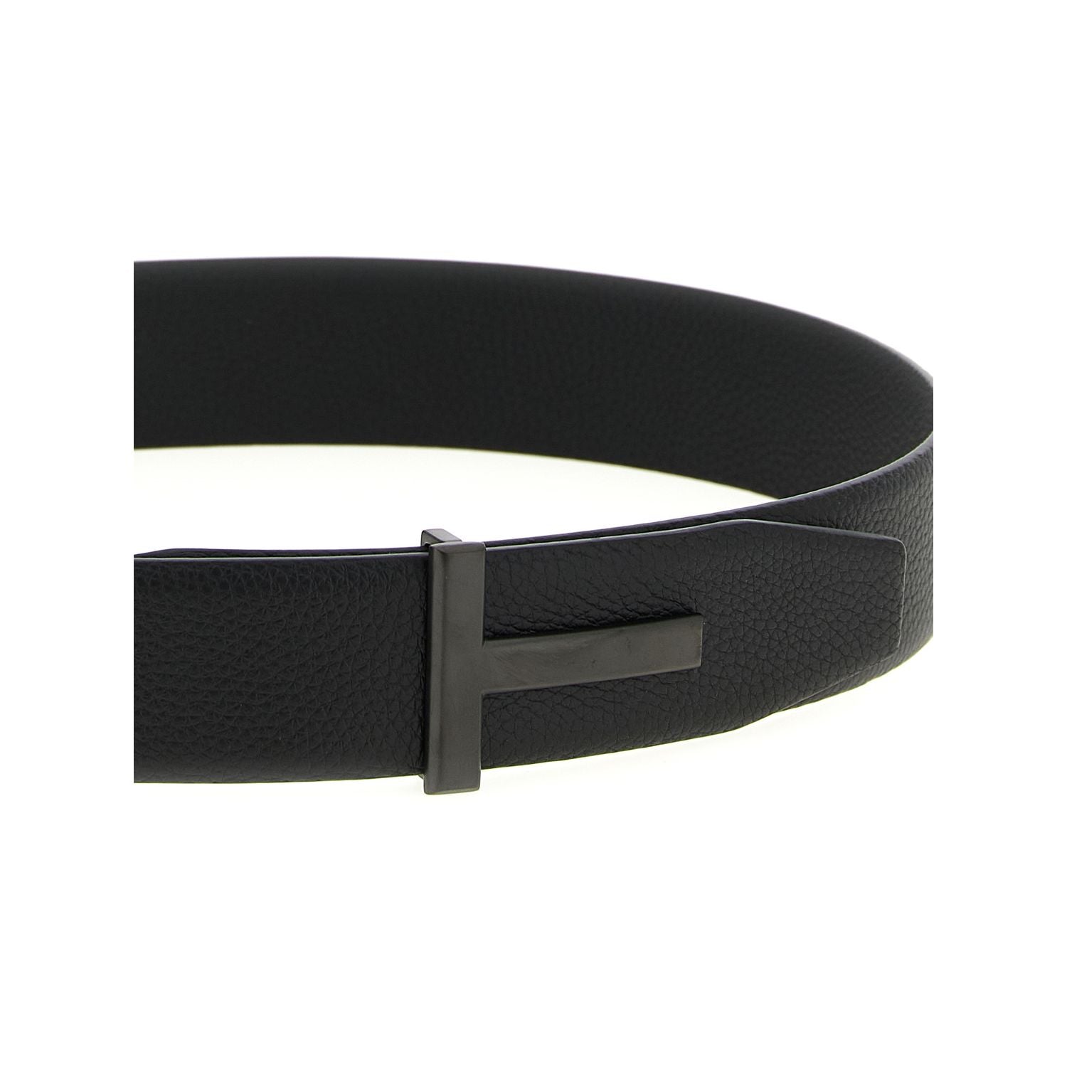 Tom Ford Black Calfskin Belt