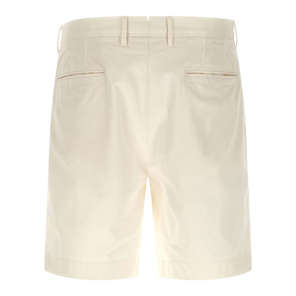 Incotex White Cotton Bermuda Shorts