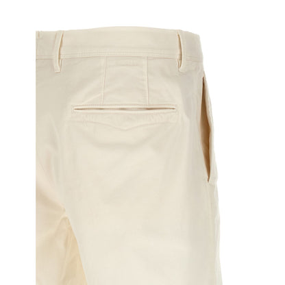 Incotex White Cotton Bermuda Shorts