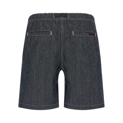 Gramicci Blue Cotton Bermuda Shorts