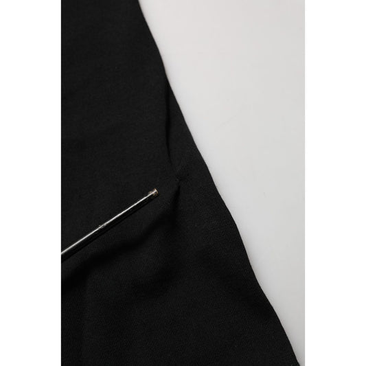 Dolce & Gabbana Black Wool Crew Neck Short Sleeves T-shirt